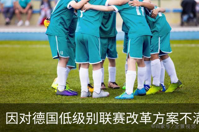 因对德国低级别联赛改革方案不满，大量球迷打出横幅进行抗议